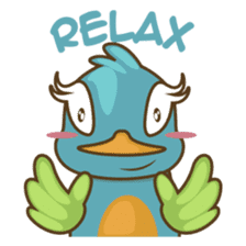 Burdz, the curious and funny bird sticker #537149