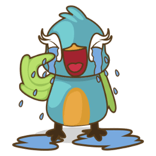 Burdz, the curious and funny bird sticker #537150