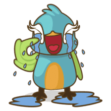Burdz, the curious and funny bird sticker #537150