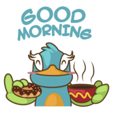 Burdz, the curious and funny bird sticker #537152