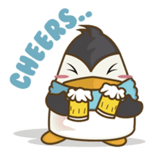 Lulu, the funny penguin sticker #537515