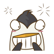 Lulu, the funny penguin sticker #537516