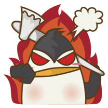 Lulu, the funny penguin sticker #537521