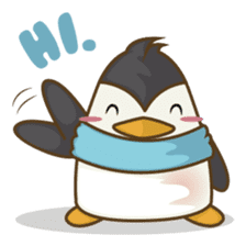 Lulu, the funny penguin sticker #537524