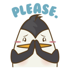 Lulu, the funny penguin sticker #537525