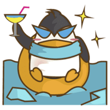 Lulu, the funny penguin sticker #537528