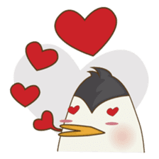 Lulu, the funny penguin sticker #537533