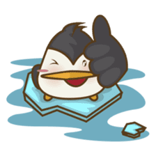 Lulu, the funny penguin sticker #537539