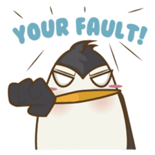 Lulu, the funny penguin sticker #537541