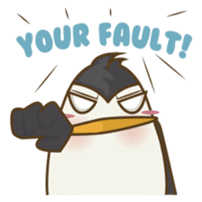 Lulu, the funny penguin sticker #537541