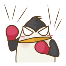 Lulu, the funny penguin sticker #537550
