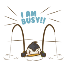 Lulu, the funny penguin sticker #537553