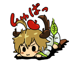 A boy like a puppy. sticker #537756