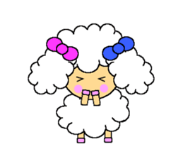 Cute Sheep sticker #538534