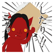 Japanese monster stamp sticker #538596