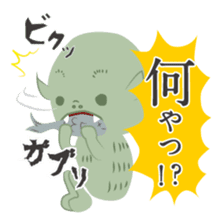 Japanese monster stamp sticker #538617