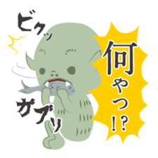 Japanese monster stamp sticker #538617