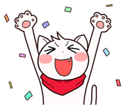 Stamp of scarf cat. sticker #538674