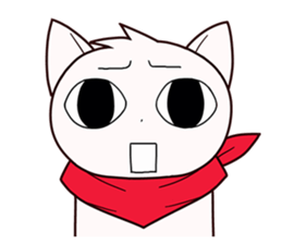 Stamp of scarf cat. sticker #538677