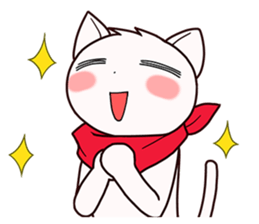 Stamp of scarf cat. sticker #538679