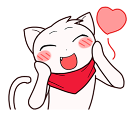 Stamp of scarf cat. sticker #538682