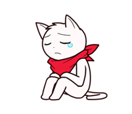 Stamp of scarf cat. sticker #538683