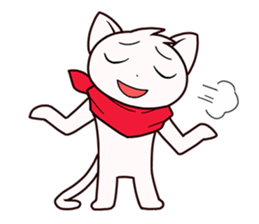 Stamp of scarf cat. sticker #538685