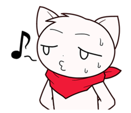 Stamp of scarf cat. sticker #538692