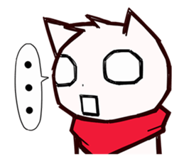 Stamp of scarf cat. sticker #538705