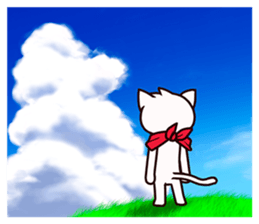 Stamp of scarf cat. sticker #538713