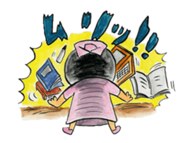 The stamp for a nurse sticker #539356