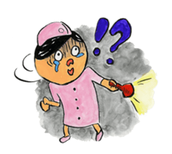 The stamp for a nurse sticker #539358