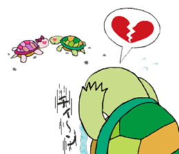The private life of a pleasant tortoise sticker #539584