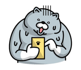 Sweaty Cat sticker #539946