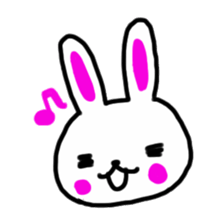 whiterabbit stamp sticker #540394