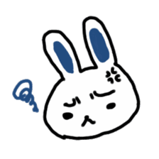 whiterabbit stamp sticker #540395