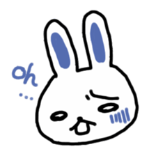 whiterabbit stamp sticker #540396