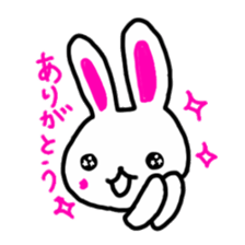 whiterabbit stamp sticker #540402
