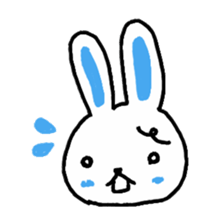 whiterabbit stamp sticker #540407