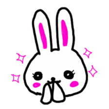 whiterabbit stamp sticker #540411