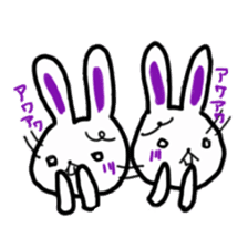 whiterabbit stamp sticker #540413