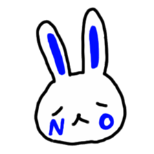 whiterabbit stamp sticker #540414