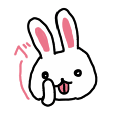 whiterabbit stamp sticker #540421