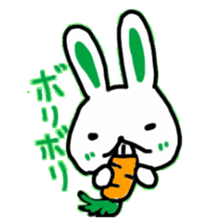 whiterabbit stamp sticker #540424