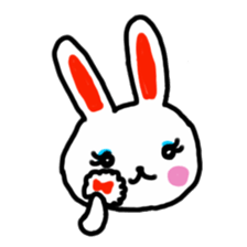 whiterabbit stamp sticker #540425