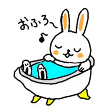 whiterabbit stamp sticker #540429