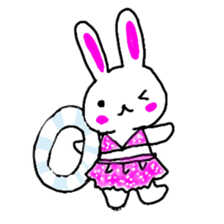 whiterabbit stamp sticker #540432