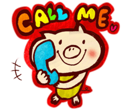 thank you pig sticker #540483