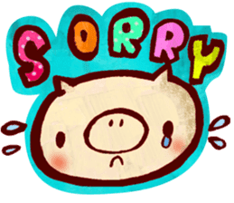 thank you pig sticker #540484