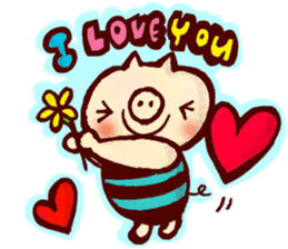 thank you pig sticker #540488